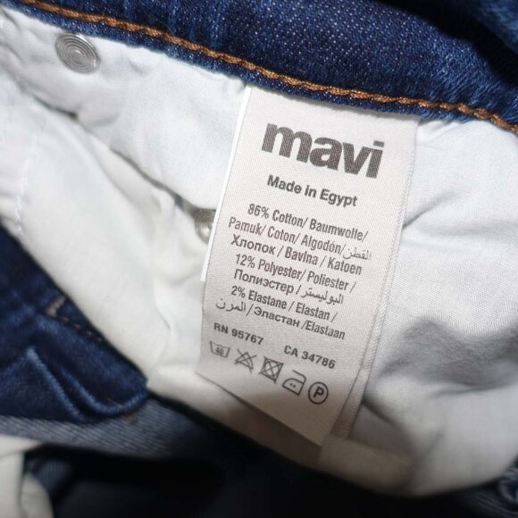 Mavi Men's Zach Straight Leg Jeans Size 36 x 28.5 Blue Mid Rise Denim 5 Pocket - Picture 4 of 8